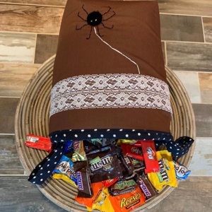 The perfect handbag for Halloween, Personalized Trick-or-Treat  bag with Mask